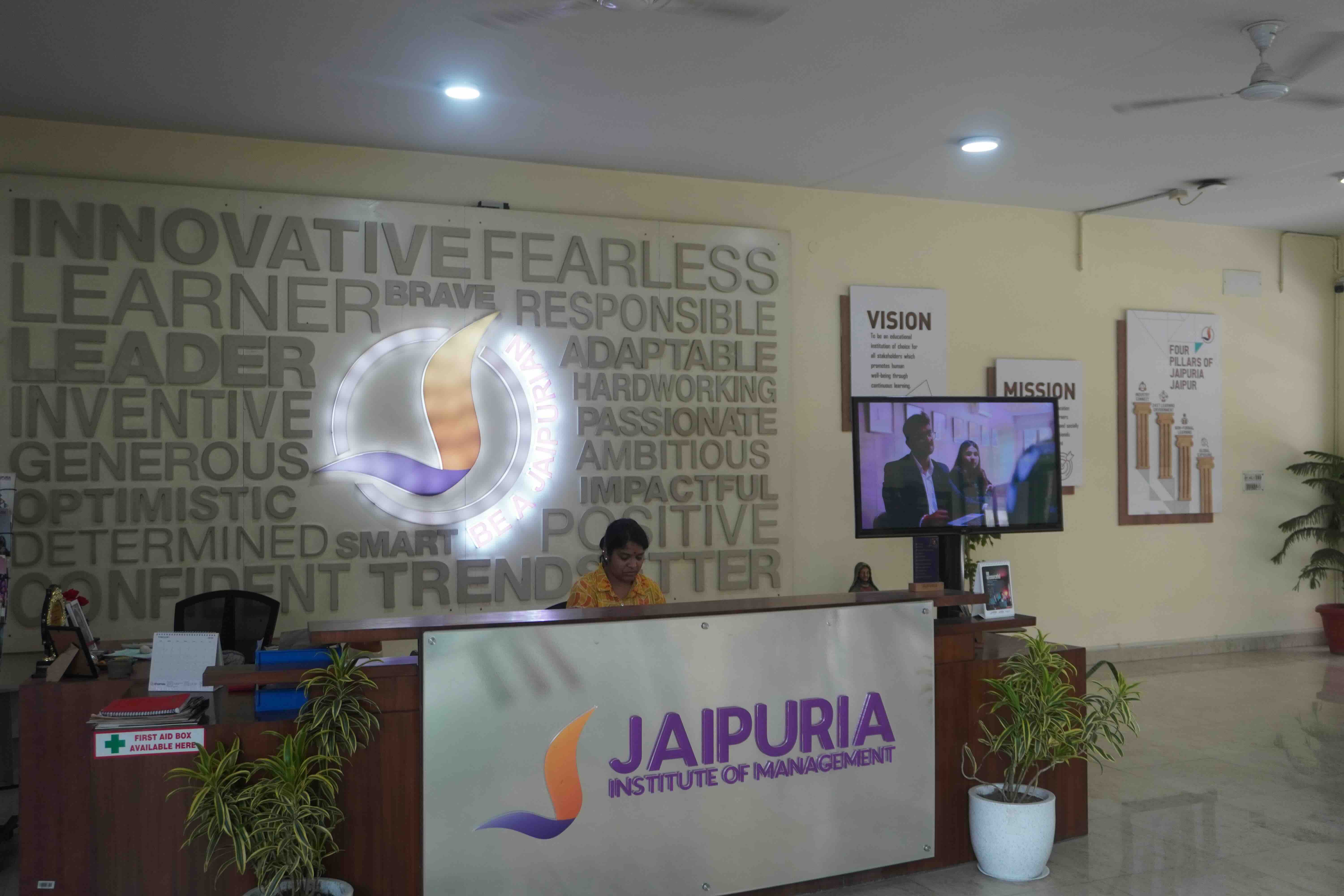 Reception at Jaipuria Jaipur